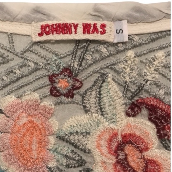 10. Johnny Was Freyja Freyja Embroidered Blouse S - Picture 10 of 16